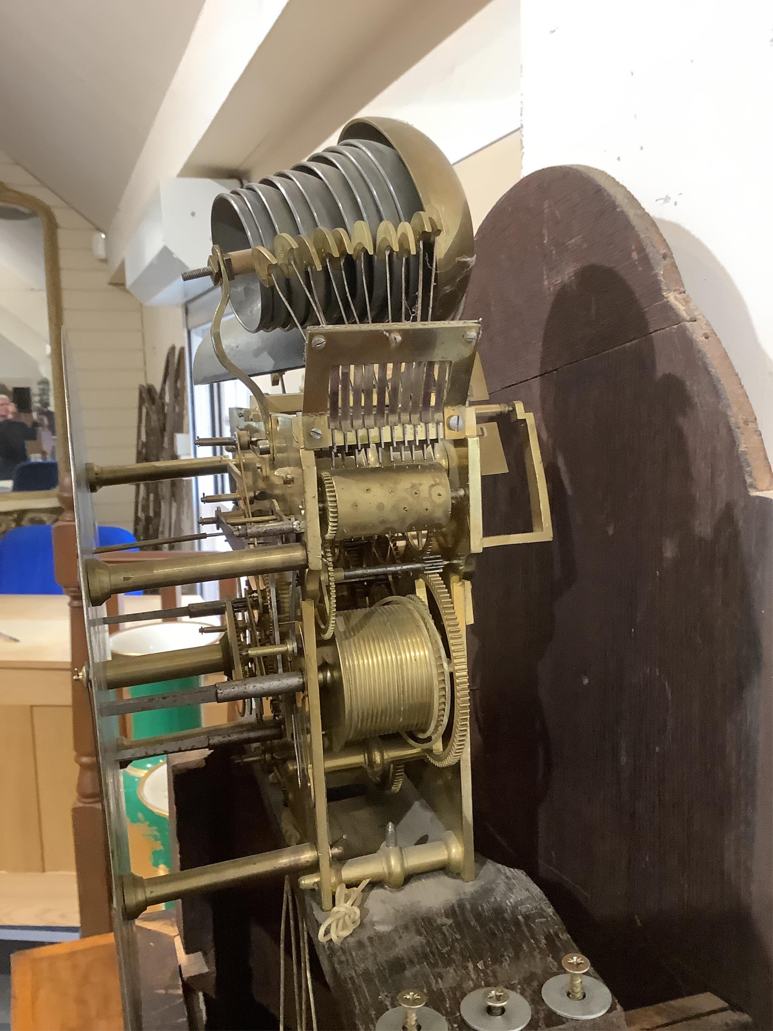 A George III mahogany and brass mounted longcase regulator by S & C Joyce, Lombard Street, London